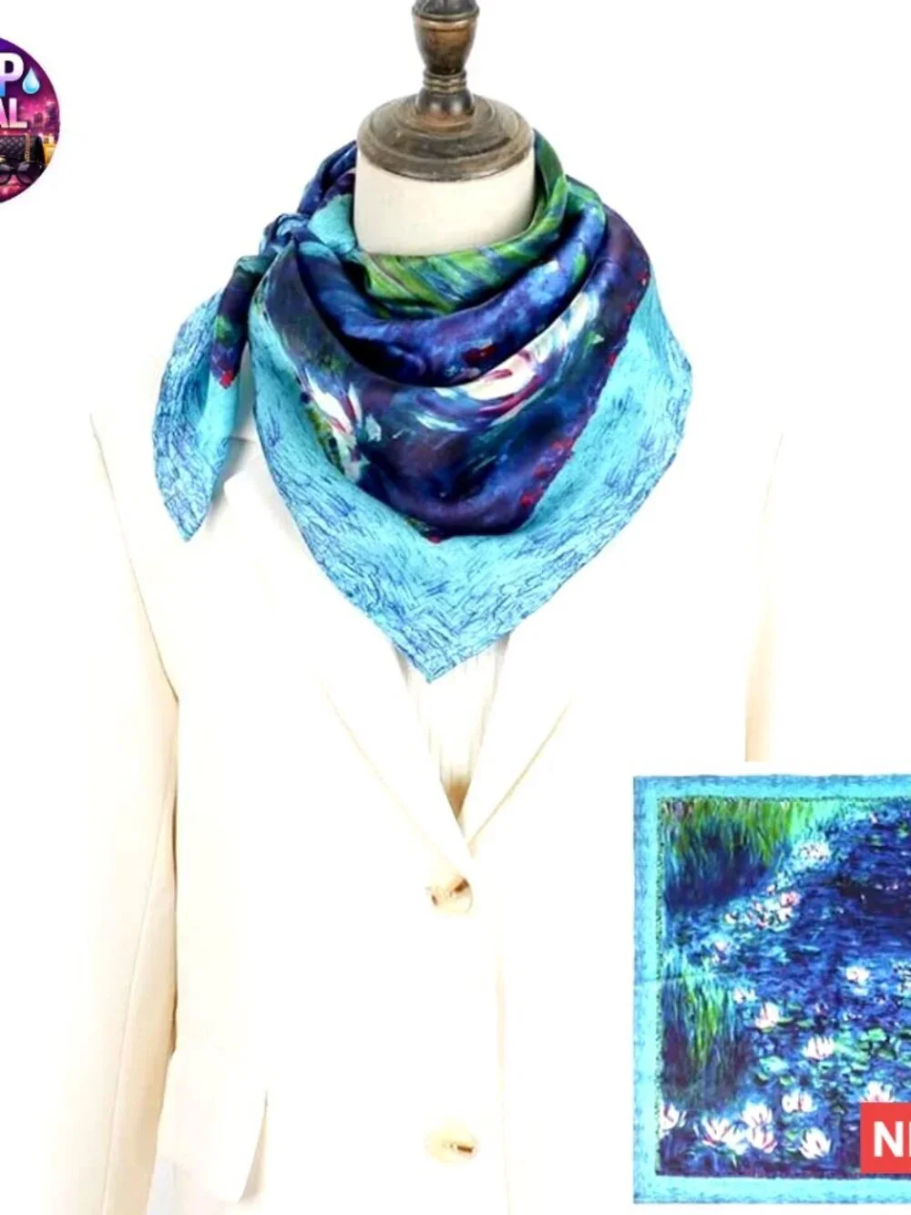 100% Mulberry Silk Scarf 35